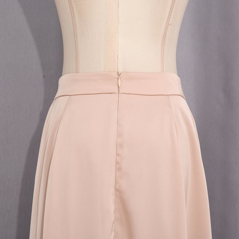 Champagne Satin Cape & Skirt Set(MS314) La Vie Bien Champagne Satin Cape & Skirt Set(MS314)