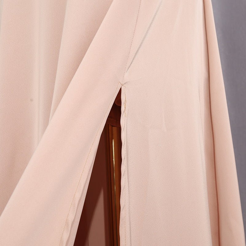 Champagne Satin Cape & Skirt Set(MS314) La Vie Bien Champagne Satin Cape & Skirt Set(MS314)