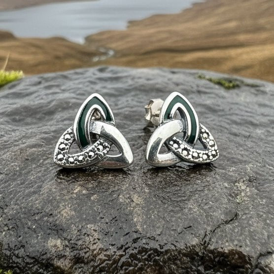 Chana Trinity Knot Post Earrings Post Earrings La Vie Bien Chana Trinity Knot Post Earrings