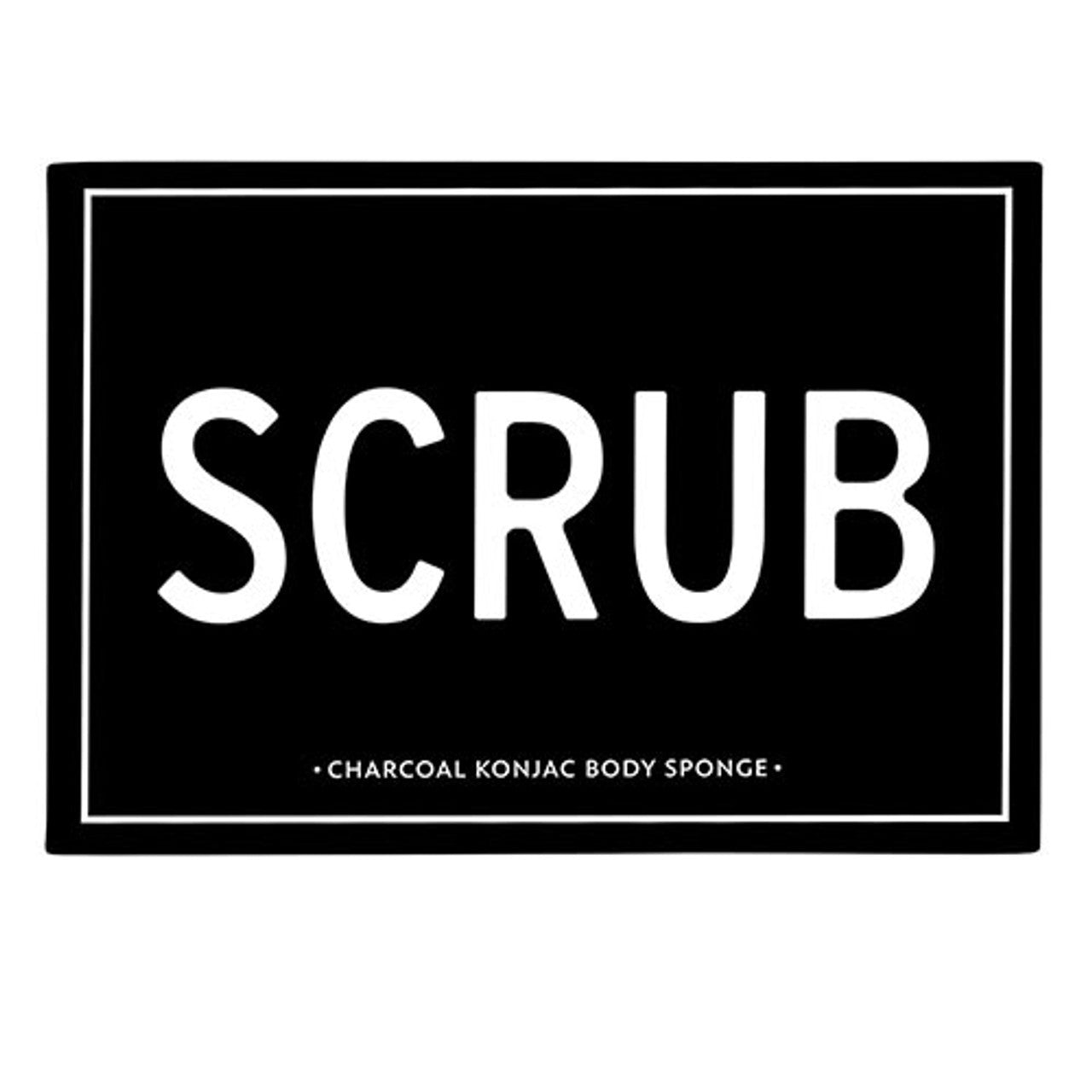 Charcoal Konjac Body Sponge | All - Natural Scrub Sponge Detoxify Exfoliate Skin