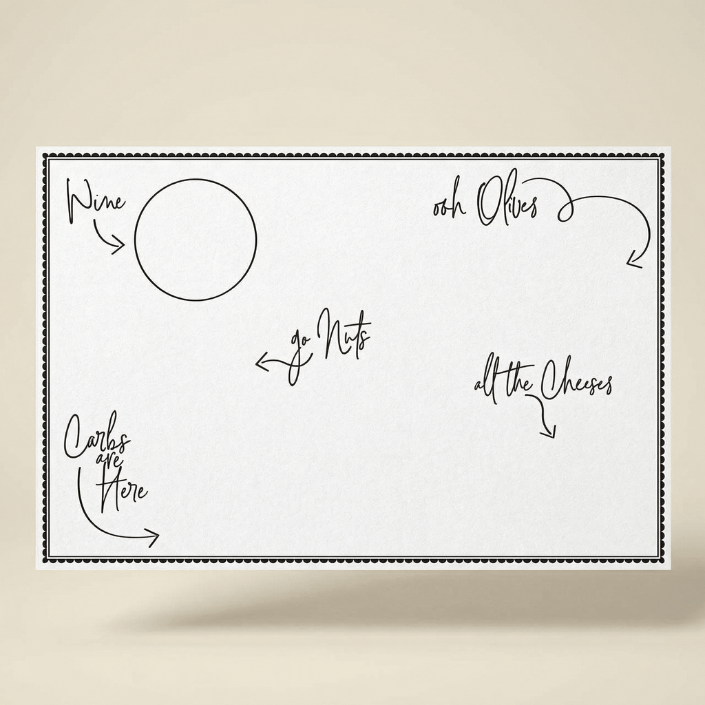 Charcuterie Paper Cheese Board | 50" x 18" Tableware La Vie Bien Charcuterie Paper Cheese Board | 50" x 18"