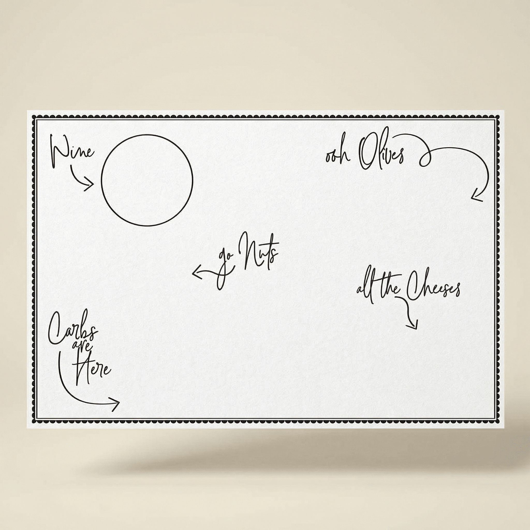 Charcuterie Paper Cheese Board | 50" x 18" Tableware La Vie Bien Charcuterie Paper Cheese Board | 50" x 18"