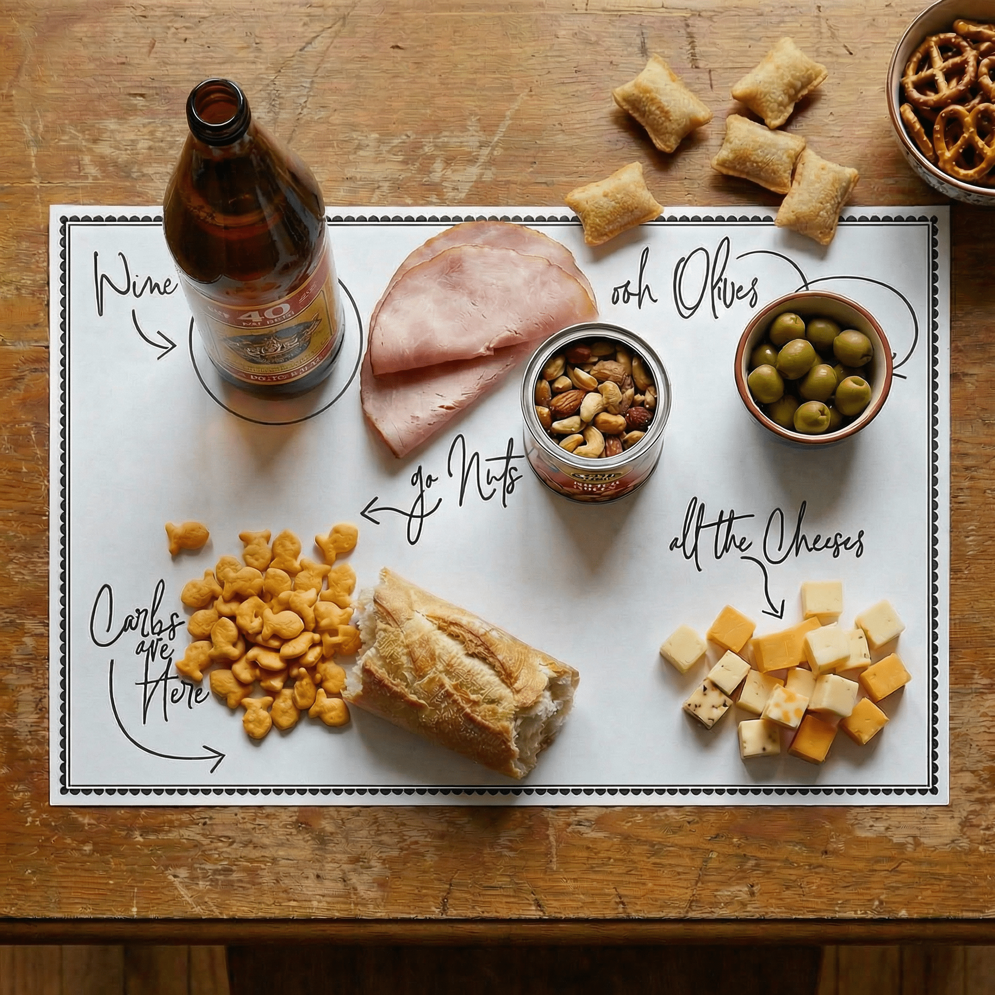 Charcuterie Paper Cheese Board | 50" x 18" Tableware La Vie Bien Charcuterie Paper Cheese Board | 50" x 18"