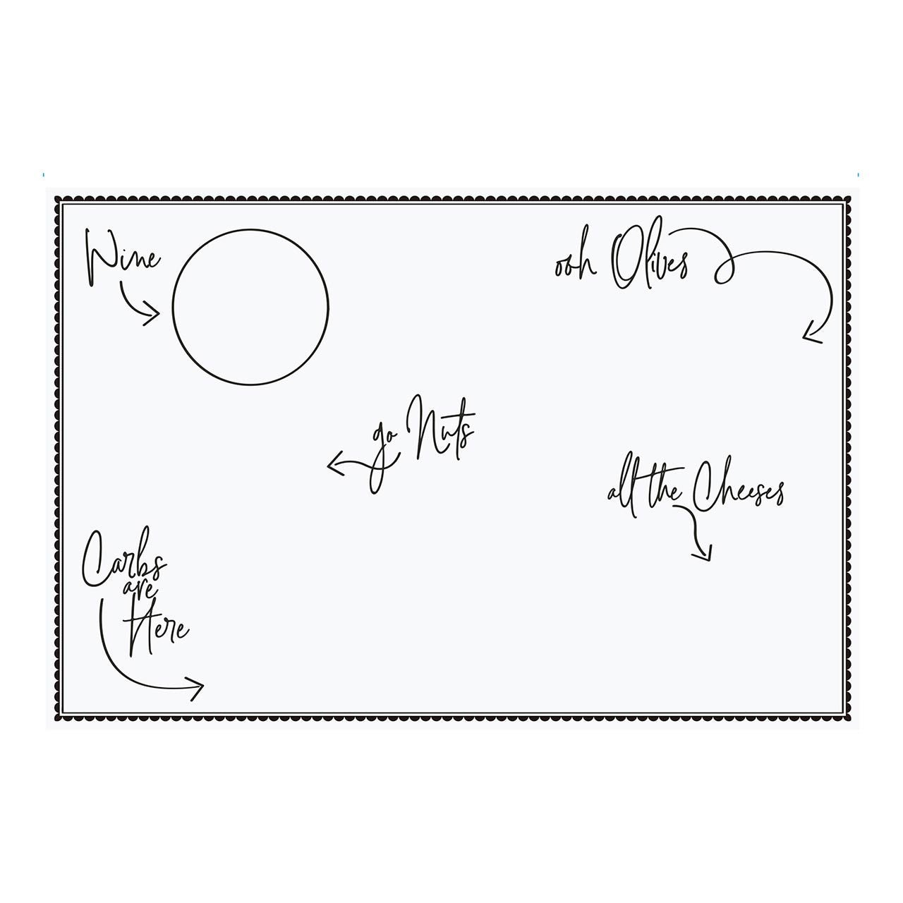 Charcuterie Paper Cheese Board | 50" x 18" Tableware La Vie Bien Charcuterie Paper Cheese Board | 50" x 18"