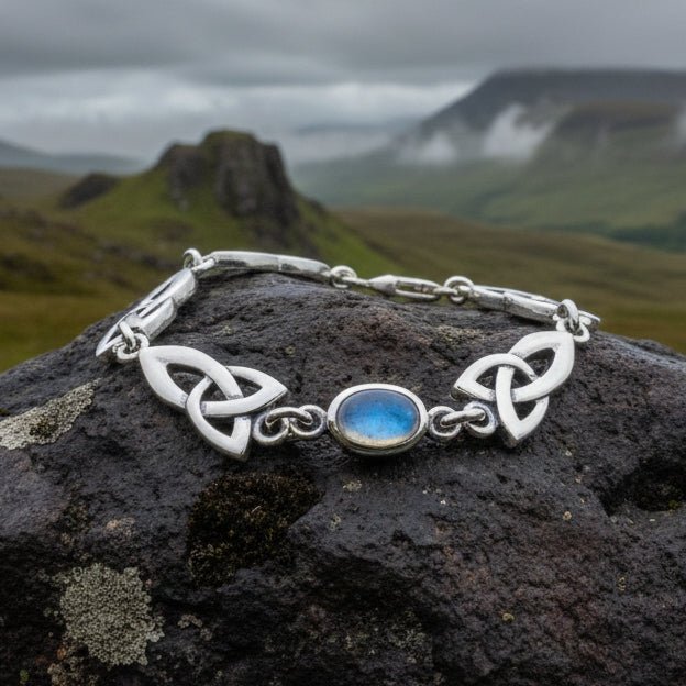 Charlene Moonstone Bracelet in Sterling Silver Bracelet La Vie Bien Charlene Moonstone Bracelet in Sterling Silver