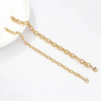 Charm Bar Bracelets - Cable Link 18k Gold Plated