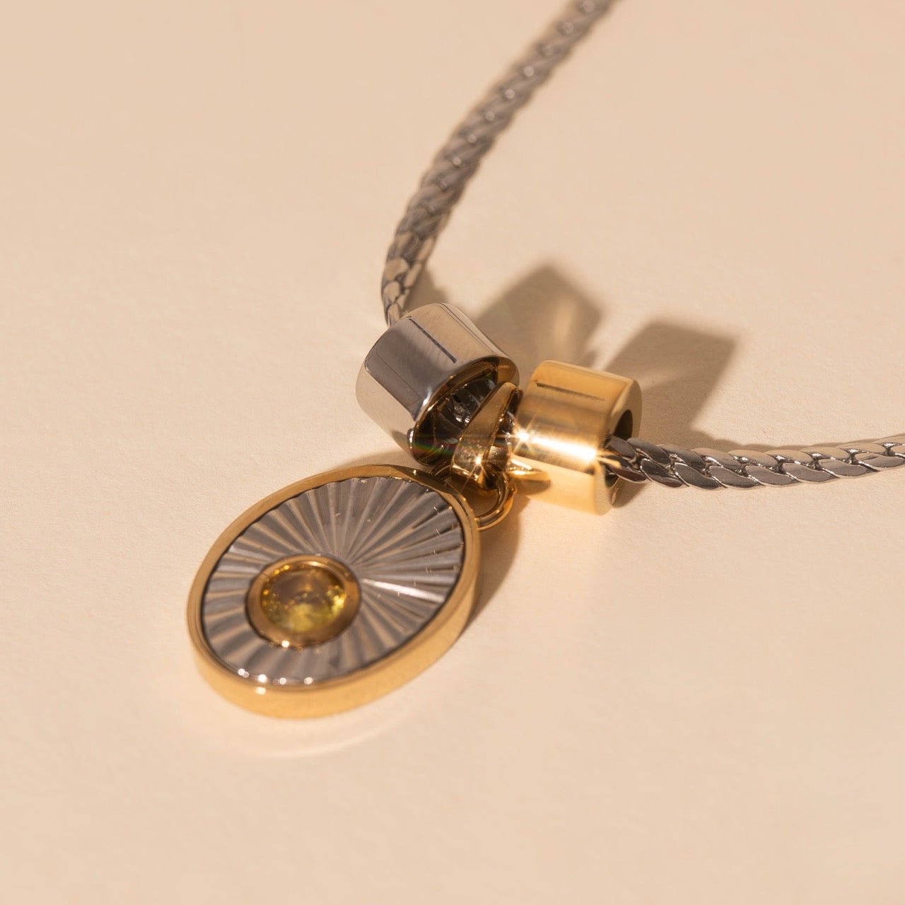Charm Spacer Necklace Charm Necklace Charm La Vie Bien Charm Spacer Necklace Charm