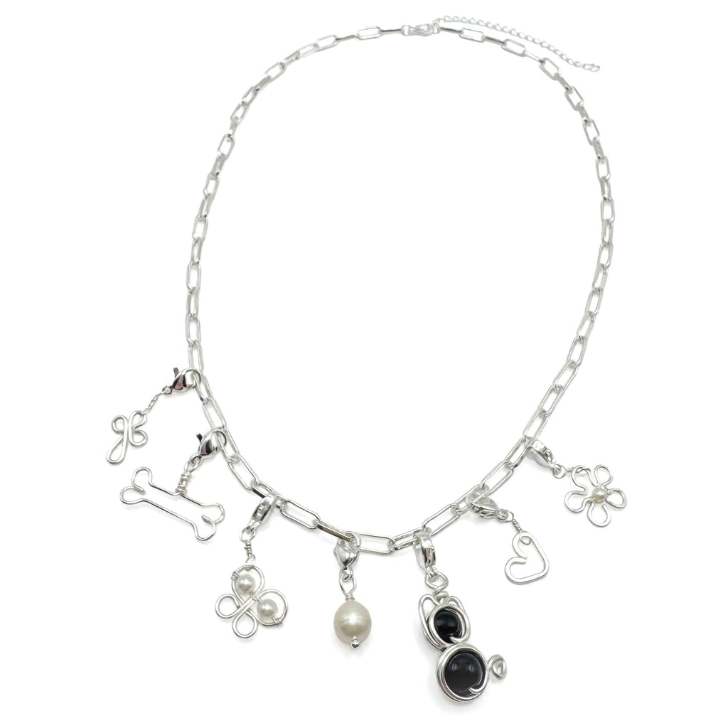 Charming silver necklace Necklaces La Vie Bien Charming silver necklace
