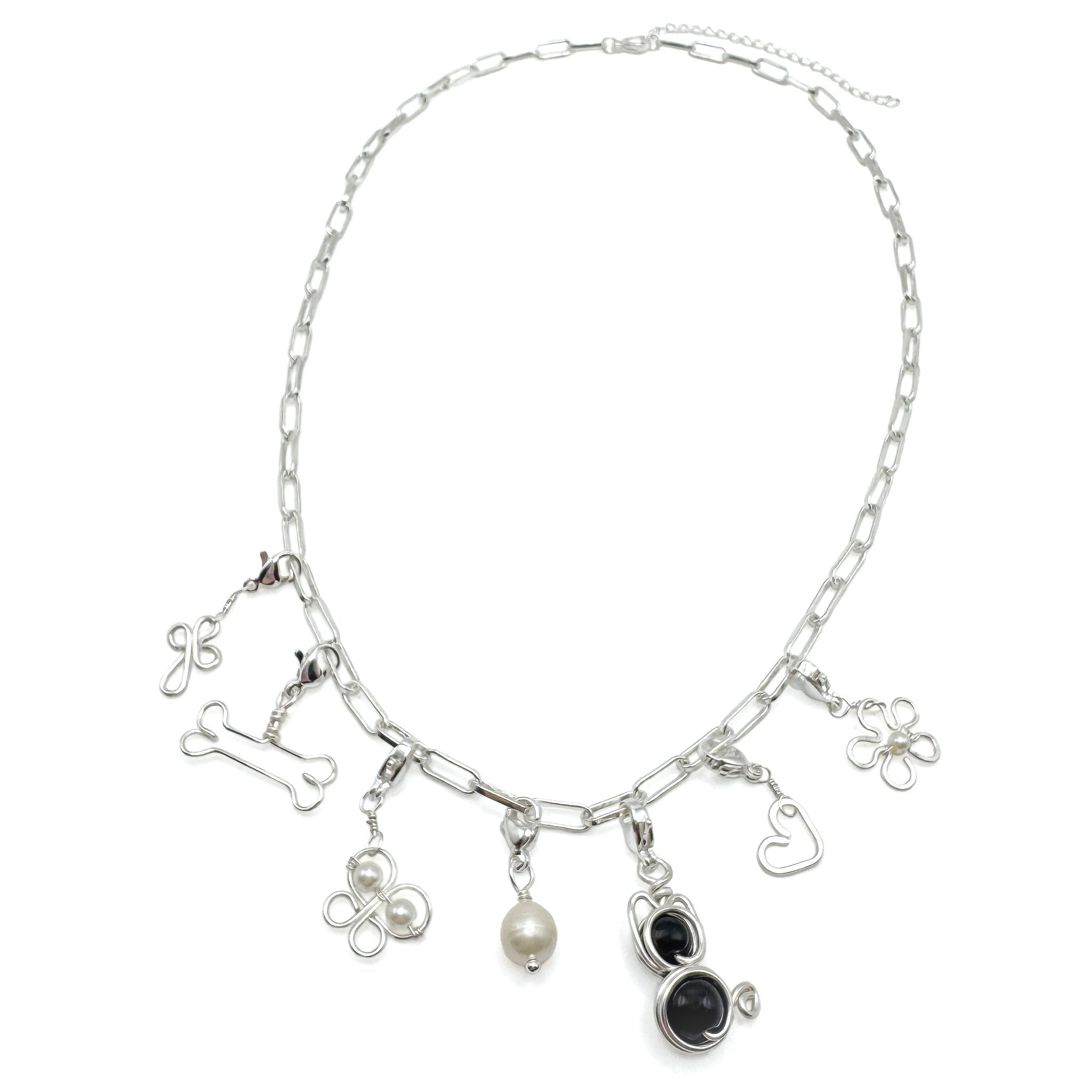 Charming silver necklace Necklaces La Vie Bien Charming silver necklace