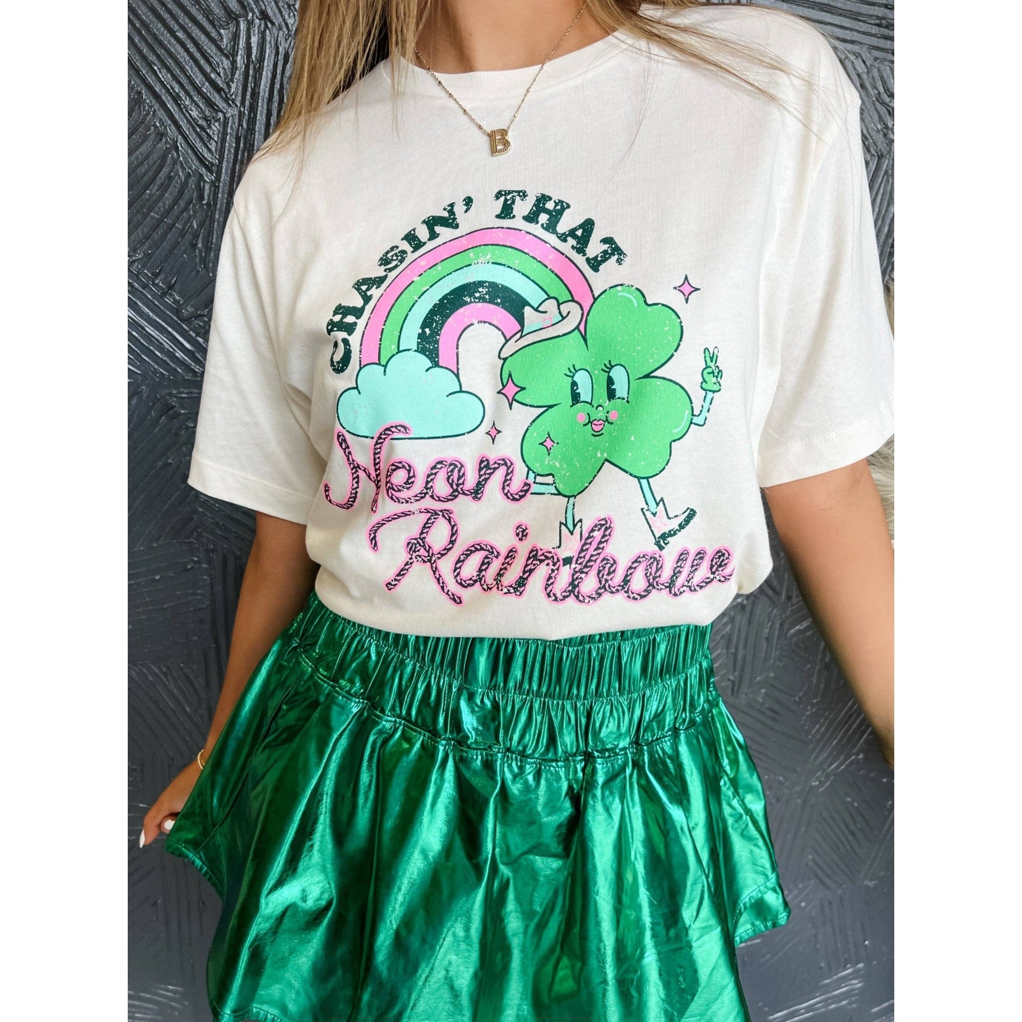 Chasin' That Neon Rainbow Shirt [Available in SM - 2XL]
