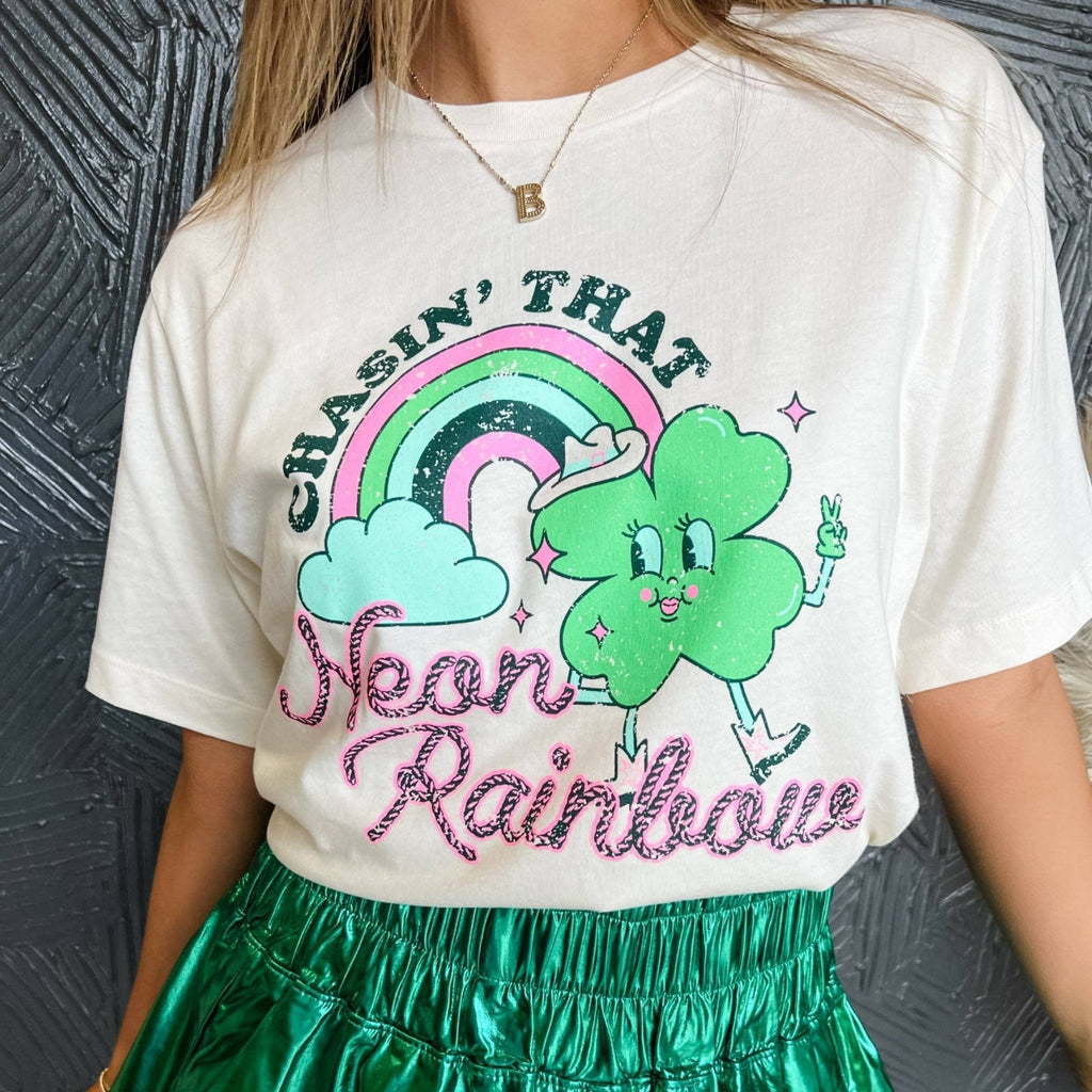 Chasin' That Neon Rainbow Shirt [Available in SM - 2XL]