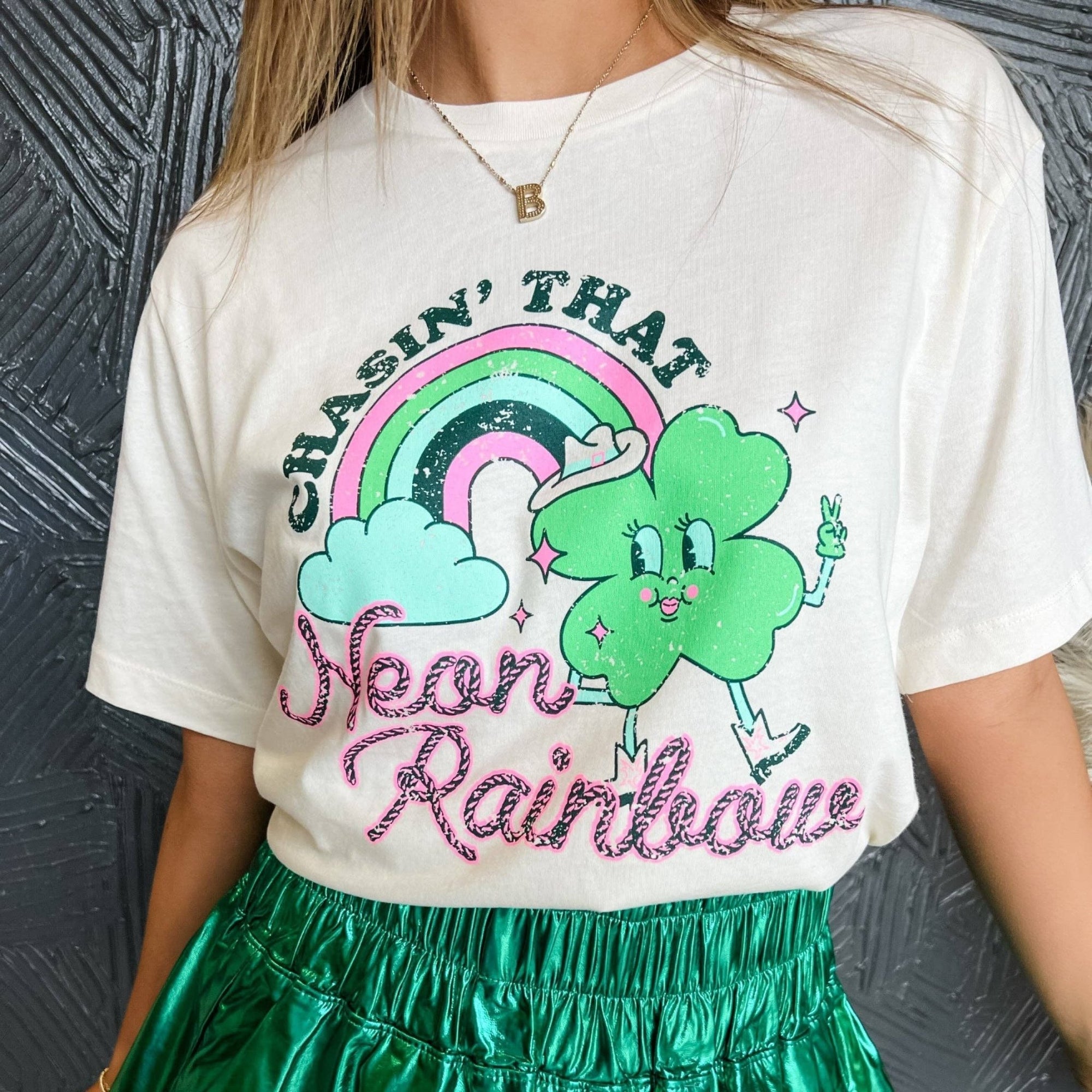 Chasin' That Neon Rainbow Shirt [Available in SM - 2XL]