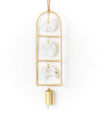Chayana Moon Phase Mother of Pearl Wind Chime - Fair Trade Decor HME stock line La Vie Bien Chayana Moon Phase Mother of Pearl Wind Chime - Fair Trade Decor