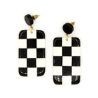 Checkered Resin Earrings by Fair Anita