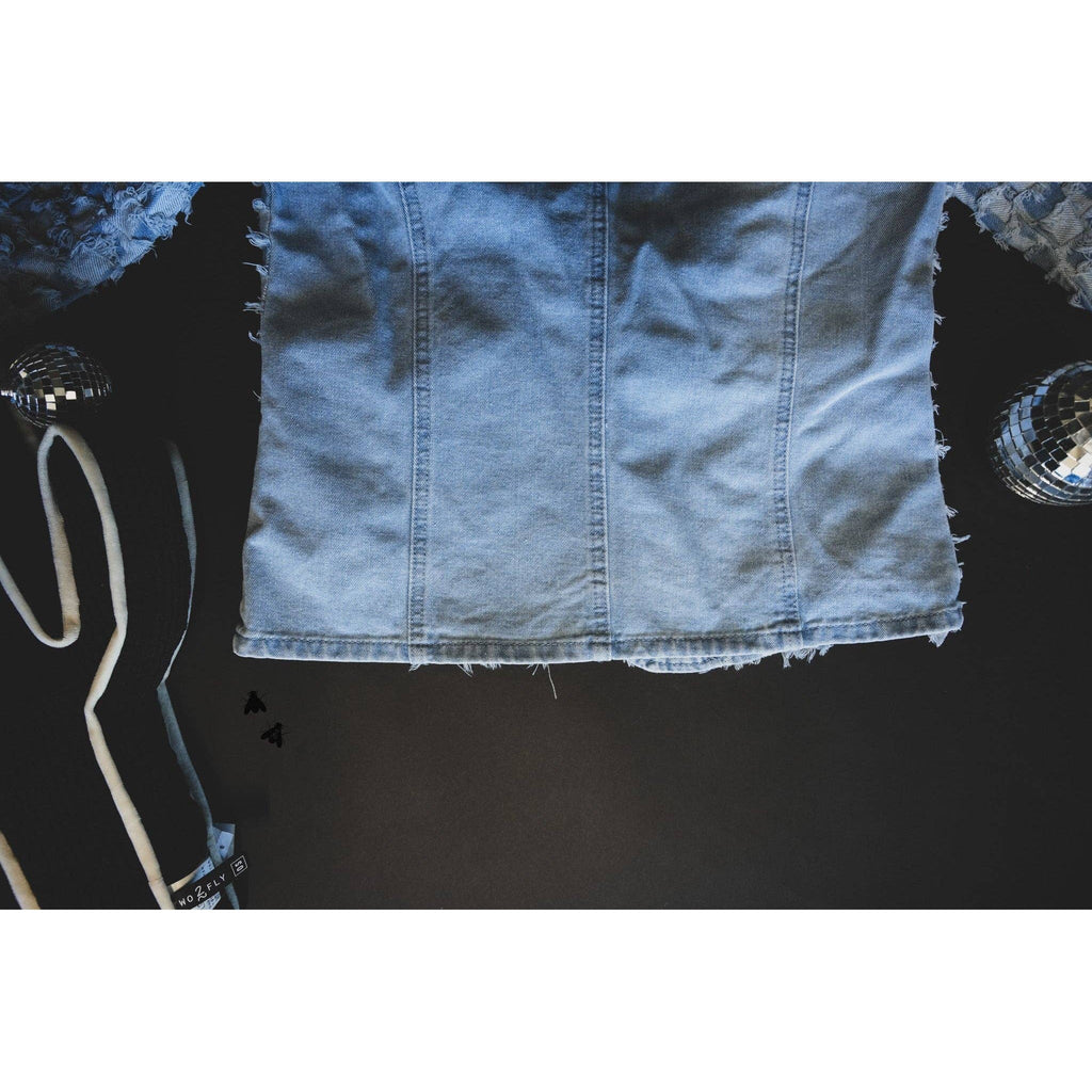 Checkity Check Blazer | Checkered Denim Jacket [Sizes SM - 2X]