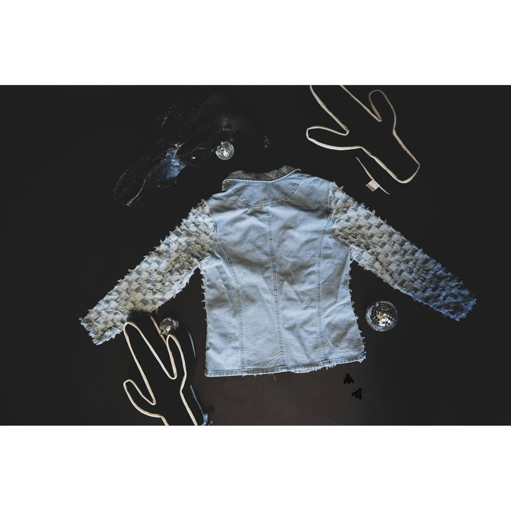 Checkity Check Blazer | Checkered Denim Jacket [Sizes SM - 2X]
