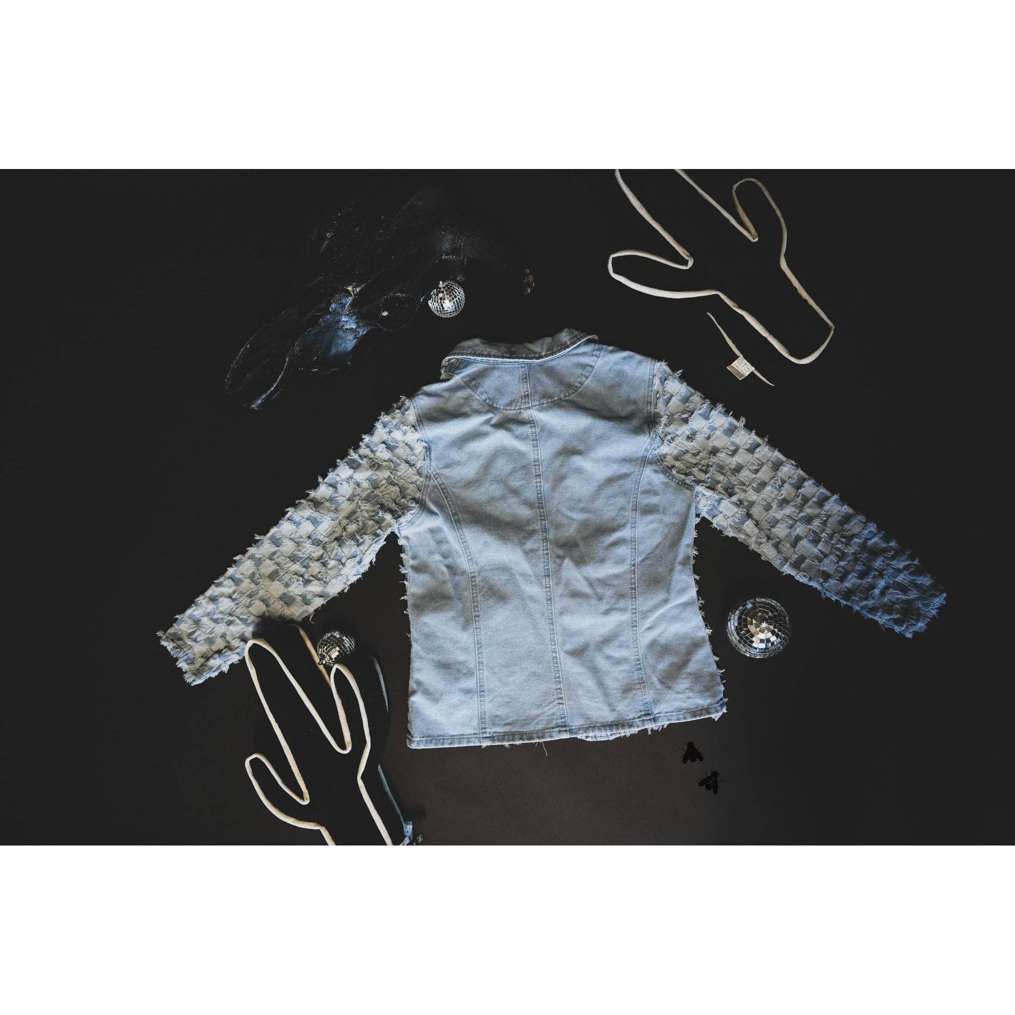 Checkity Check Blazer | Checkered Denim Jacket [Sizes SM - 2X]