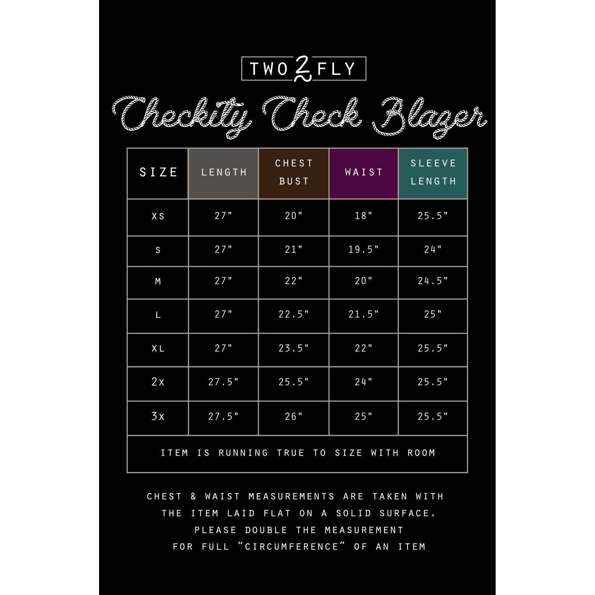 Checkity Check Blazer | Checkered Denim Jacket [Sizes SM - 2X]