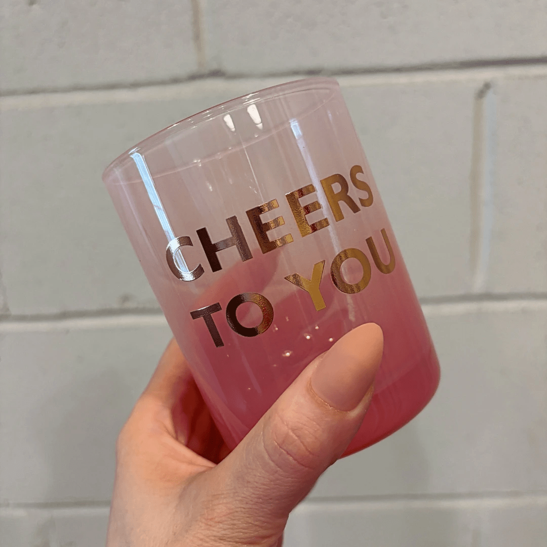Cheers To You Cocktail Glass | Double Old Fashioned Scotch Whiskey by The Bullish Store