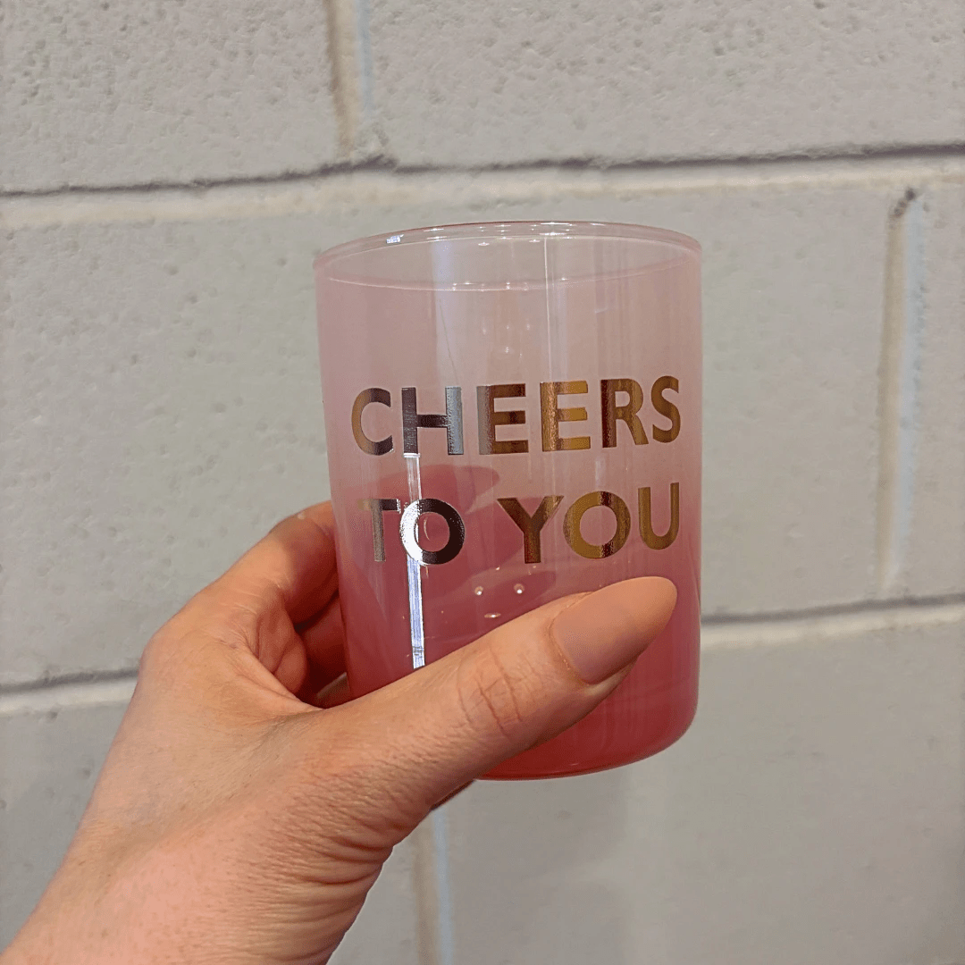 Cheers To You Cocktail Glass | Double Old Fashioned Scotch Whiskey by The Bullish Store
