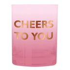 Cheers To You Cocktail Glass | Double Old Fashioned Scotch Whiskey by The Bullish Store