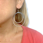 Cherish Brass Bead Hoop Earrings - Thailand Jewelry La Vie Bien Cherish Brass Bead Hoop Earrings - Thailand