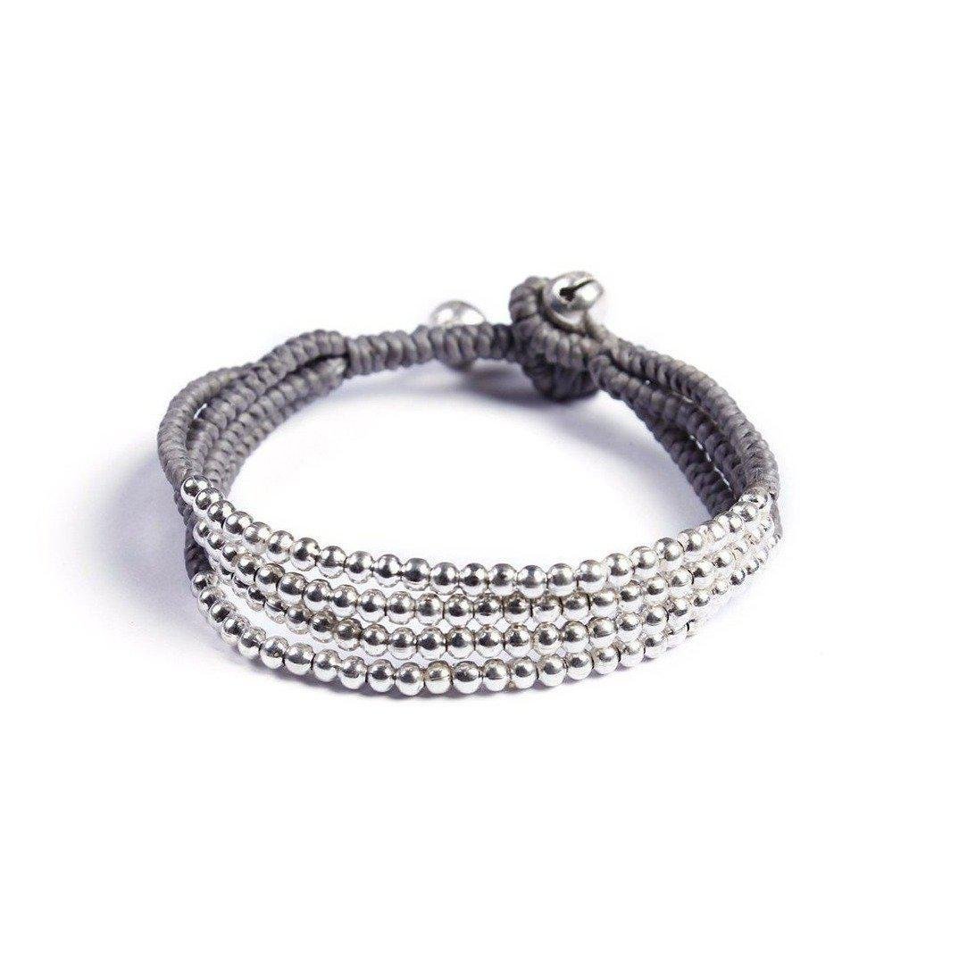 Cherish Brass Metal Bead Adjustable Bracelet - Thailand Jewelry La Vie Bien Cherish Brass Metal Bead Adjustable Bracelet - Thailand