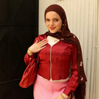 Cherry Blossom Print Hijab Scarf(MH241) La Vie Bien Cherry Blossom Print Hijab Scarf(MH241)