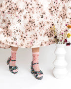 Cherry Blossom Sheer Crew Sock by Sock Candy