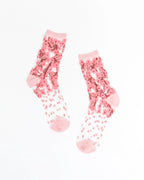 Cherry Blossom Sheer Crew Sock by Sock Candy