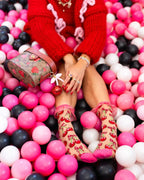 Cherry Bow Ruffle Sheer Crew Sock by Sock Candy