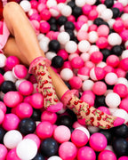 Cherry Bow Ruffle Sheer Crew Sock by Sock Candy