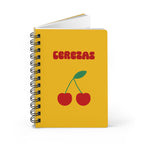 Cherry Cerezas Spiral Notebook, Cute Stationery, Gift for Students, Journaling, Back to School, Cherry Lover Paper products La Vie Bien Cherry Cerezas Spiral Notebook, Cute Stationery, Gift for Students, Journaling, Back to School, Cherry Lover