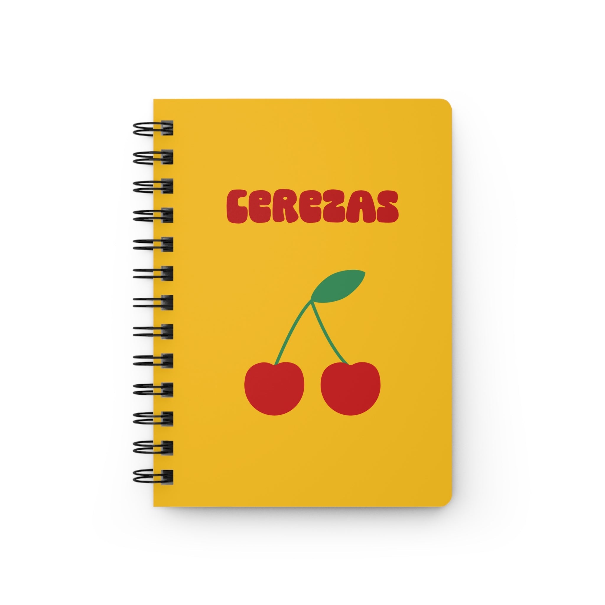 Cherry Cerezas Spiral Notebook, Cute Stationery, Gift for Students, Journaling, Back to School, Cherry Lover Paper products La Vie Bien Cherry Cerezas Spiral Notebook, Cute Stationery, Gift for Students, Journaling, Back to School, Cherry Lover