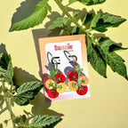 Cherry Tomato Acrylic Dangle Earrings and Accessories La Vie Bien Cherry Tomato Acrylic Dangle
