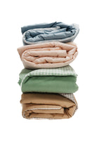 Chestnut Gingham Quilted Blanket La Vie Bien Chestnut Gingham Quilted Blanket