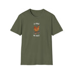 Chicken Skateboard T-Shirt — “Ça Roule Ma Poule” Funny French Hen Graphic Tee T-Shirt La Vie Bien Chicken Skateboard T-Shirt — “Ça Roule Ma Poule” Funny French Hen Graphic Tee