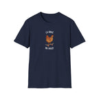Chicken Skateboard T-Shirt — “Ça Roule Ma Poule” Funny French Hen Graphic Tee T-Shirt La Vie Bien Chicken Skateboard T-Shirt — “Ça Roule Ma Poule” Funny French Hen Graphic Tee