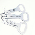 CHICKS DIG VEGANS Beer Bottle Opener For Him La Vie Bien CHICKS DIG VEGANS Beer Bottle Opener