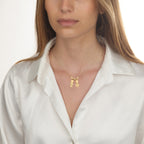 Children Charms Necklace with Arabic Name Engraved La Vie Bien Children Charms Necklace with Arabic Name Engraved