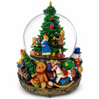 Children Decorating Tree LED Musical Water Snow Globe Snow Globes > Santa La Vie Bien Children Decorating Tree LED Musical Water Snow Globe