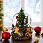 Children Decorating Tree LED Musical Water Snow Globe Snow Globes > Santa La Vie Bien Children Decorating Tree LED Musical Water Snow Globe