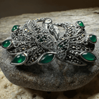 Children of Lir Marcasite Swan Brooch in Sterling Silver Brooch La Vie Bien Children of Lir Marcasite Swan Brooch in Sterling Silver