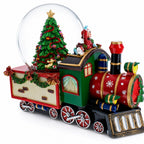 Children Riding Train Musical Christmas Water Snow Globe Snow Globes > Trains > Musical Figurines La Vie Bien Children Riding Train Musical Christmas Water Snow Globe