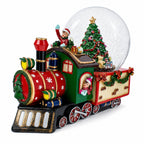 Children Riding Train Musical Christmas Water Snow Globe Snow Globes > Trains > Musical Figurines La Vie Bien Children Riding Train Musical Christmas Water Snow Globe