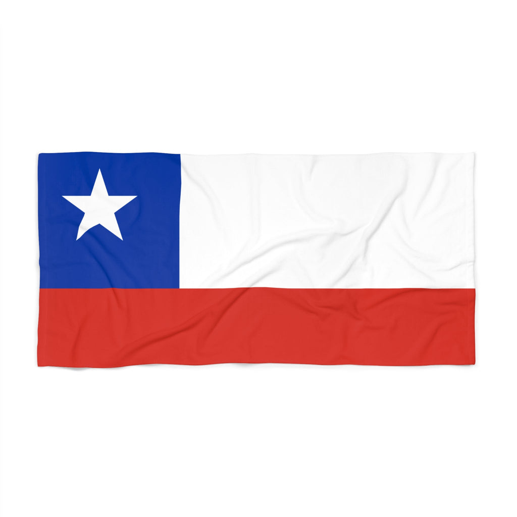 CHILE Flag Beach Towel | Quality & Long Lasting - Larger or Smaller | Chilean Pride | Gift for Chileans Home Decor La Vie Bien CHILE Flag Beach Towel | Quality & Long Lasting - Larger or Smaller | Chilean Pride | Gift for Chileans