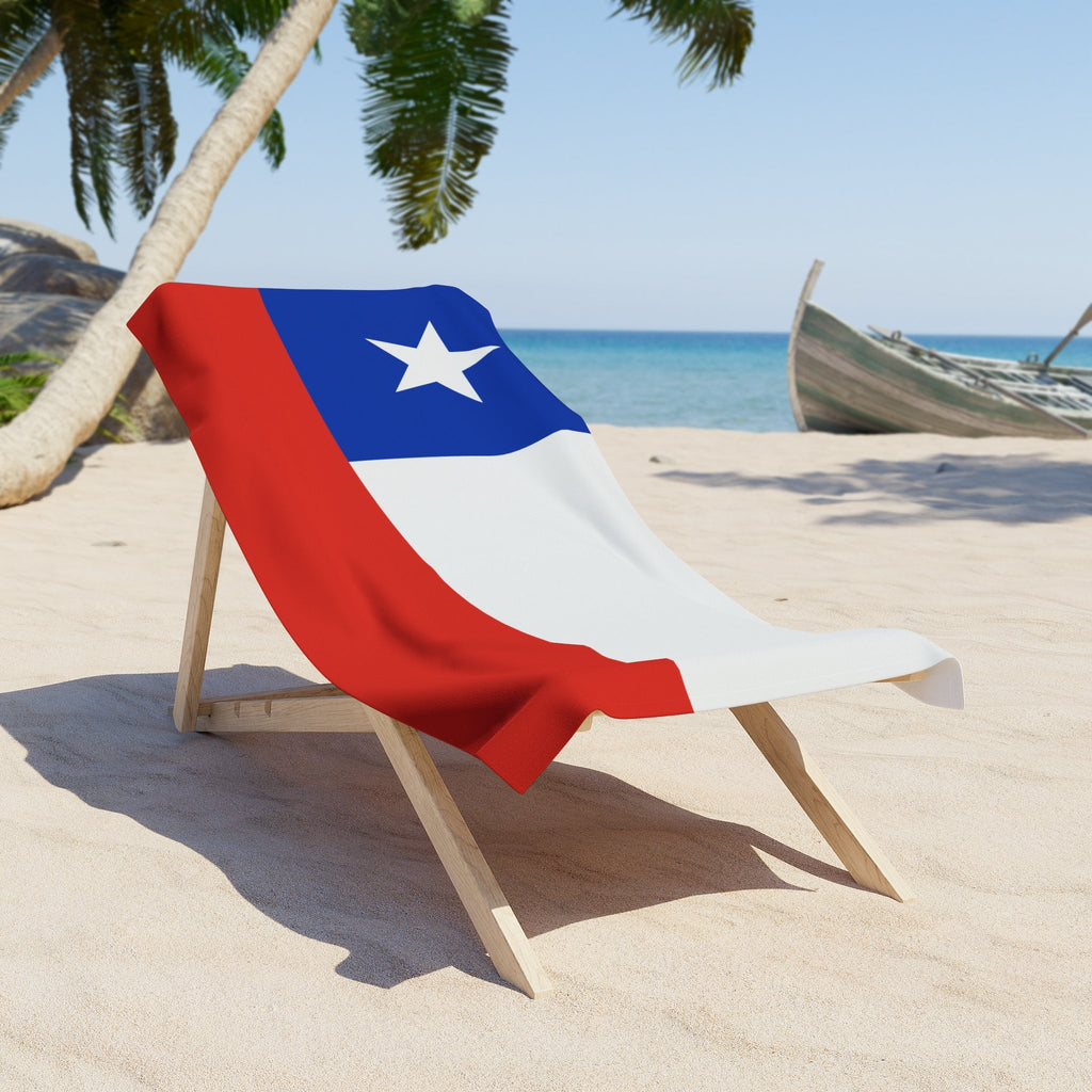 CHILE Flag Beach Towel | Quality & Long Lasting - Larger or Smaller | Chilean Pride | Gift for Chileans Home Decor La Vie Bien CHILE Flag Beach Towel | Quality & Long Lasting - Larger or Smaller | Chilean Pride | Gift for Chileans