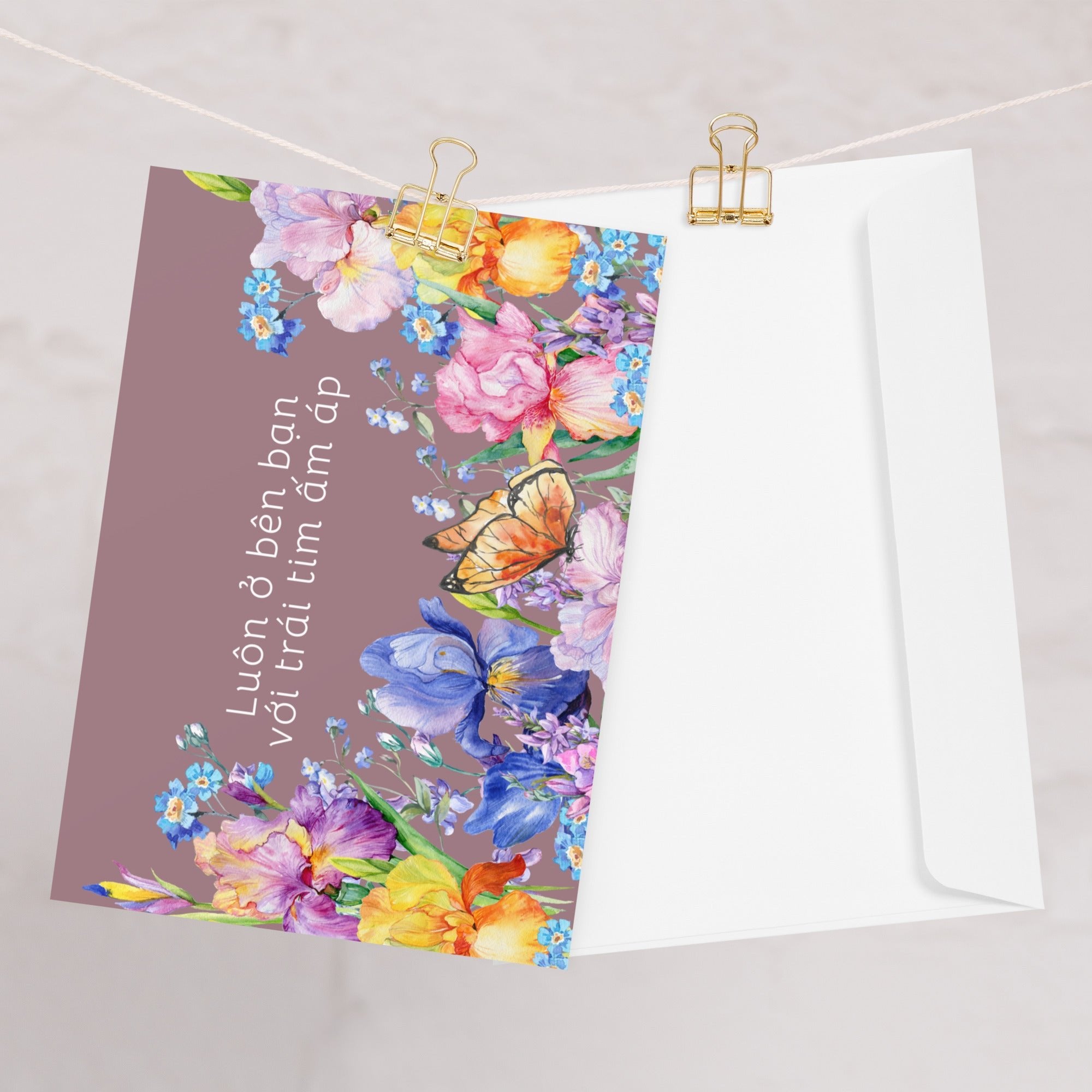 Chinese 用心给你一个温暖的拥抱 (Give you a warm hug with all my heart) comforting greeting card Greeting card La Vie Bien Chinese 用心给你一个温暖的拥抱 (Give you a warm hug with all my heart) comforting greeting card