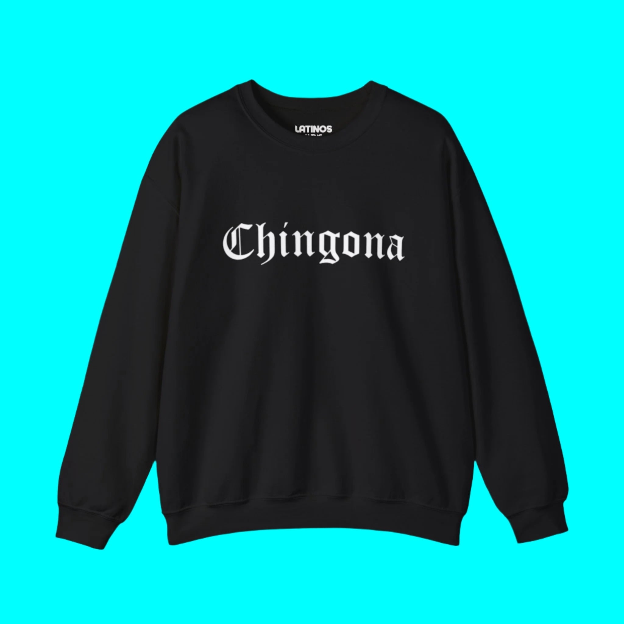 Chingona Crewneck Sweatshirt | Fleece - Lined Viral Latino | 3 Colors Sweatshirt La Vie Bien Chingona Crewneck Sweatshirt | Fleece - Lined Viral Latino | 3 Colors
