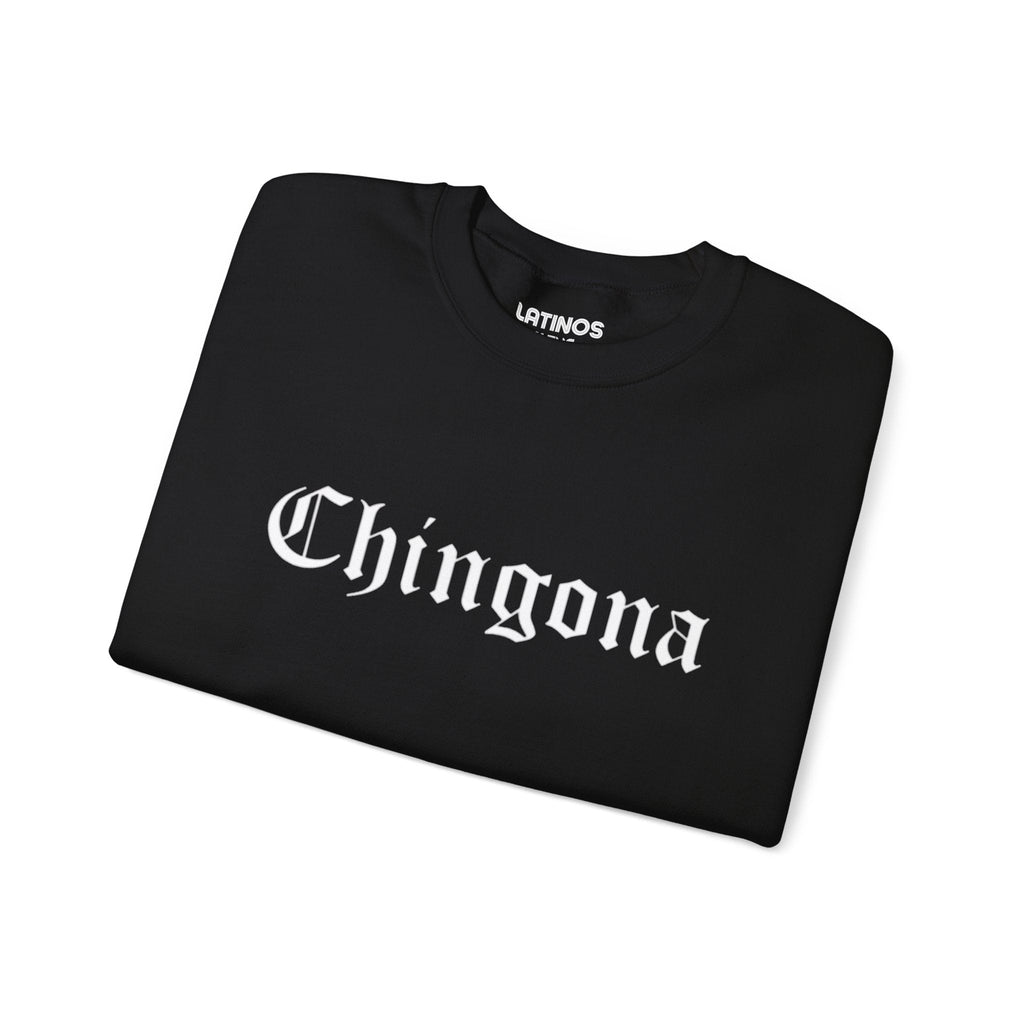 Chingona Crewneck Sweatshirt | Fleece - Lined Viral Latino | 3 Colors Sweatshirt La Vie Bien Chingona Crewneck Sweatshirt | Fleece - Lined Viral Latino | 3 Colors